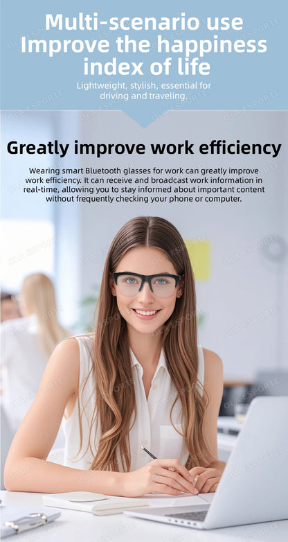 2025 Photosensitive Color Change Smart Glasses Bluetooth Voice Calls Control Music UV Polarized Sunglasses Headphone Glasses Man