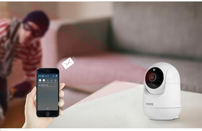 Fuers 5MP WiFi Camera Works With Tuya Smart Home Indoor Wireless IP Surveillance Camera Automatic Tracking Security Baby Monitor