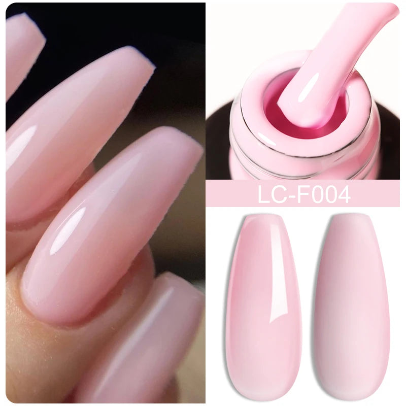 LILYCUTE 7ml White Color Gel Nail Polish Semi Permanent UV Gel Polish Gorgeous Full Coverage Soak Off UV LED Nail Gel Varnishes