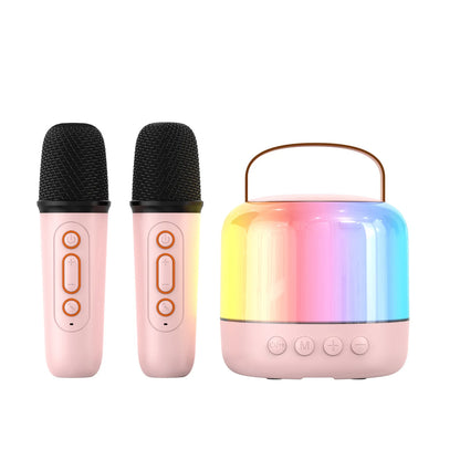 Wireless Speaker Microphone Karaoke Mini Portable Audio Microphone Portable Karaoke Speaker with Mic Home Singing For Kids Gift