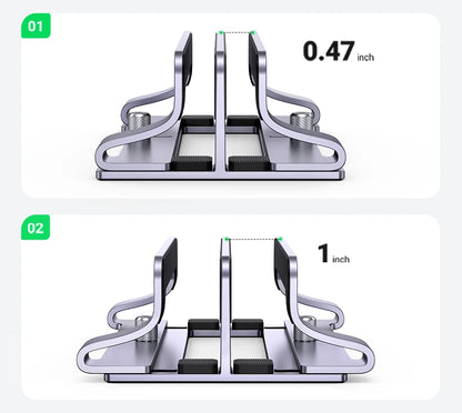 UGREEN Vertical Laptop Stand Holder For MacBook Air Pro Aluminum Foldable Notebook Stand Laptop Support MacBook Pro Tablet Stand