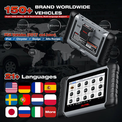 Autel MaxiCOM MK808BT PRO Car Automotivo Diagnostic Tools Bluetooth OBD2 Scanner Code Reader Diagnosis Tool PK MK808KBT MK808S