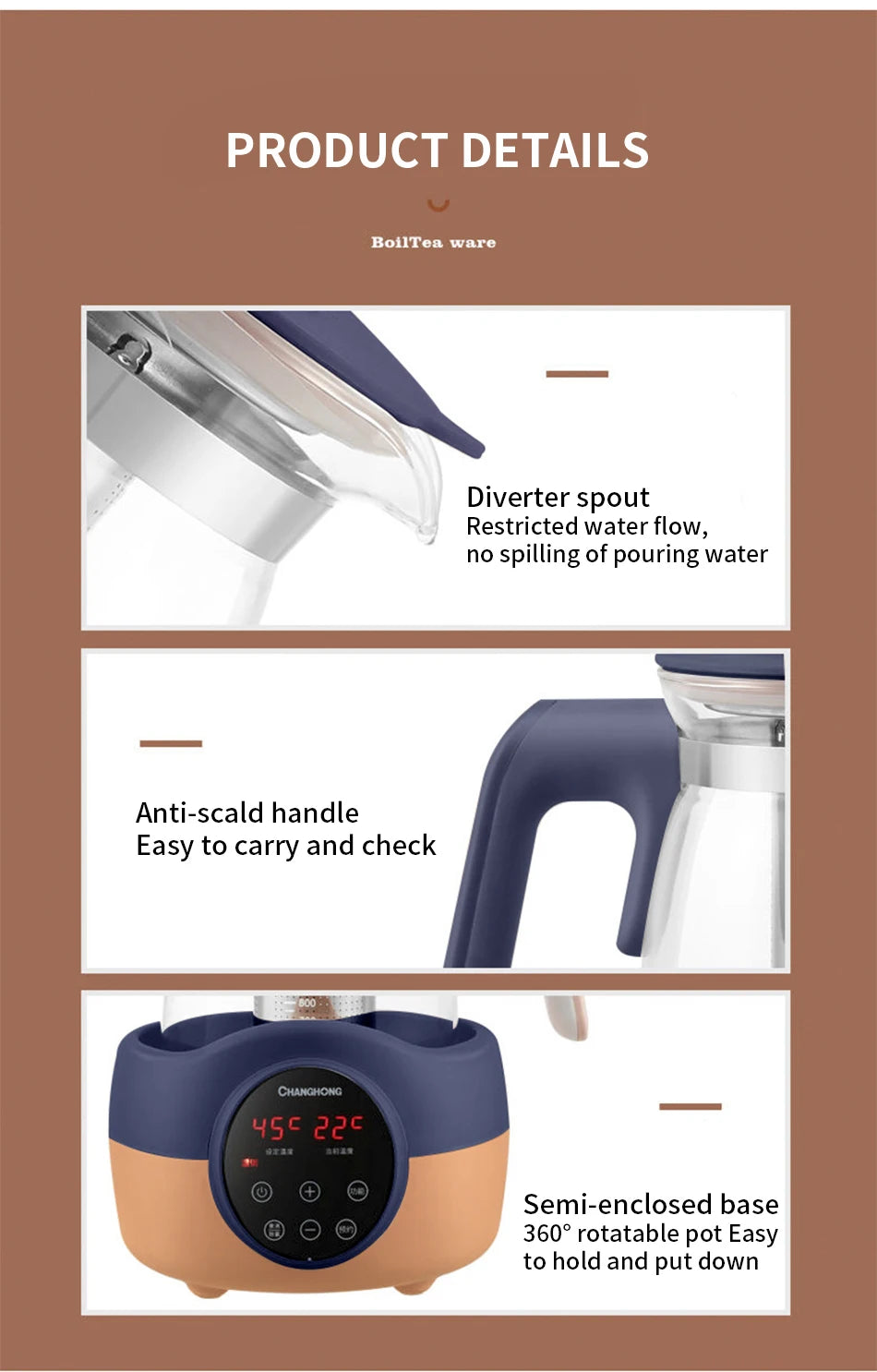 Baby constant temperature hot water kettle,household milk boiling machine,boiling water,keeping warm,and soaking milk powder