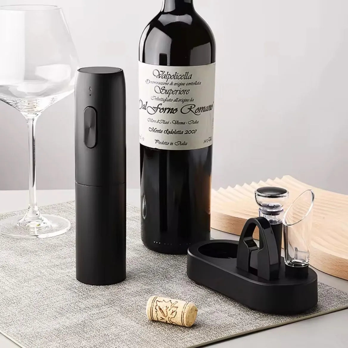 Electric Automatic Wine Opener Set Multifunction Red Wine Pourer & Stopper Ins Style Bottle Opener Gift Set for Home & Kitchen
