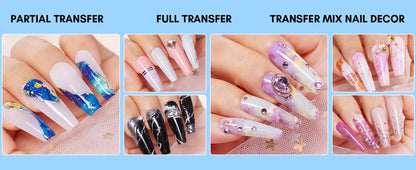 Makartt Nail Foil Glue Gel for Nail, Foil Gel Transfer for Nails Art Stickers Strong Adhesion Foil Transfer Gel Soak Off Salon