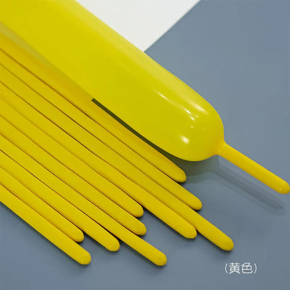 100pcs Thickening Long Balloons for Tying Arch Twisting Latex Modeling Skinny Birthday Balloon for Kids Party Wedding Decoartion