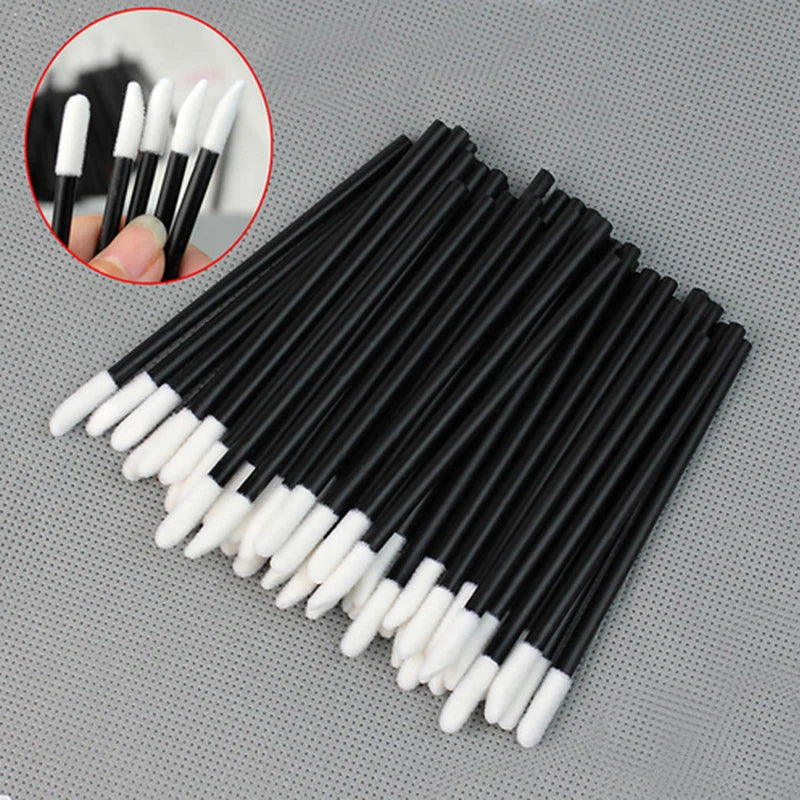 Makeup Brushes 5/50/100 Pcs Black Lip Brushes Applicator Eyelash Brushes Gloss Lipstick Wands Cosmetic Professional Make Up Tool