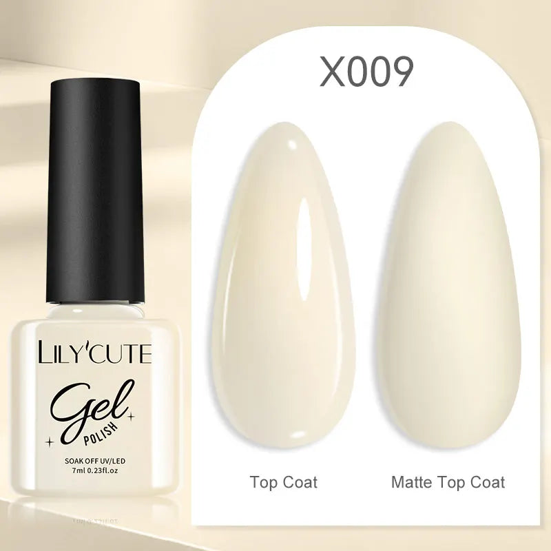 LILYCUTE Ancora Red Autumn Winter Gel Nail Polish Semi Permanent Soak Off UV LED Gel Varnish Manicure Nail Supplies