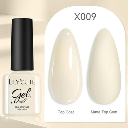 LILYCUTE Ancora Red Autumn Winter Gel Nail Polish Semi Permanent Soak Off UV LED Gel Varnish Manicure Nail Supplies
