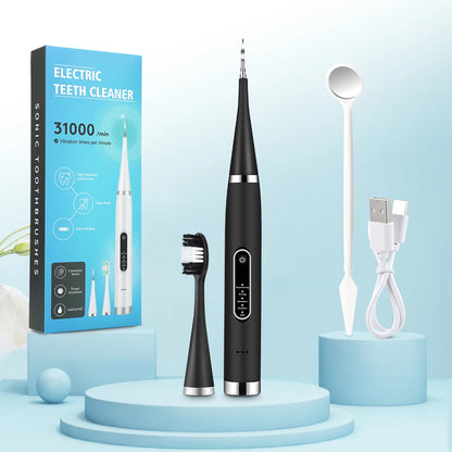 Electric Teeth Cleaner Dental Scaler Waterproof Oral Care Plaque Spatula Removes Tartar Dental Scraper Dental Instrument