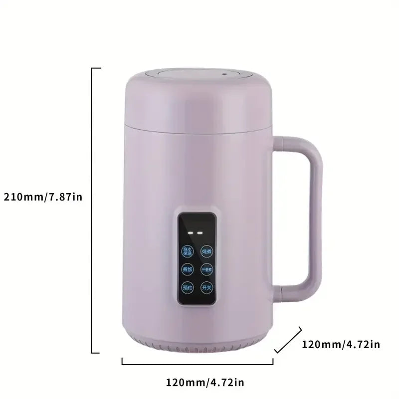 220V /110V Fully Automatic Mini Stew Pot Porridge Pot Household Electric Stew Pot Ceramic BB Soup Porridge Cooker EU/US Plug