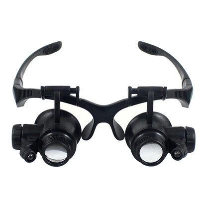 10X/15X/20X/25X LED Magnifier Glasses Magnifying Headband Eyewear for Reading Jewelers Watchmaker Repair Tools Magnifying Glass