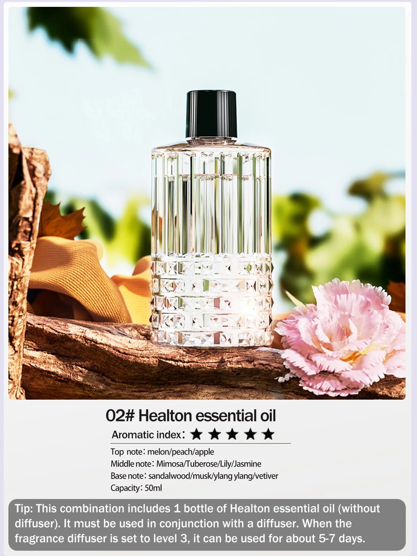 Multifunctional rechargeable portable essential oil diffuser Multiple aroma aromatherapy essential oils can be used in home cars