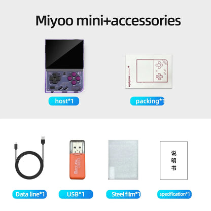 MIYOO Mini Plus Portable Retro Handheld Game Console V2 Mini+ IPS Screen Classic Video Game Console Linux System Children's Gift