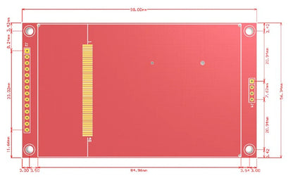 IPS HD 3.5 inch SPI serial LCD module 480*320 TFT module ILI9486 ILI9488 wide view 4 wire Touch panel 65K color adapter