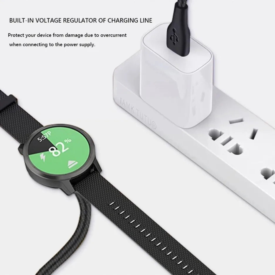 New For Garmin Fenix 7 7S 7X 6 6S 6X 5 5X 5S Vivoactive 3 Forerunner 945 935 245 Instinct 2 USB Charging Cable Data Cord Charger