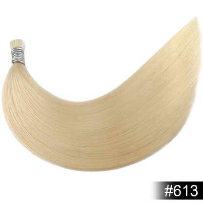 100% Human Hair Bulk No Weft Remy Vietnam Hair Straight Hair Bundles Real Natural Black Hair 613 Blonde 30inch For Braiding