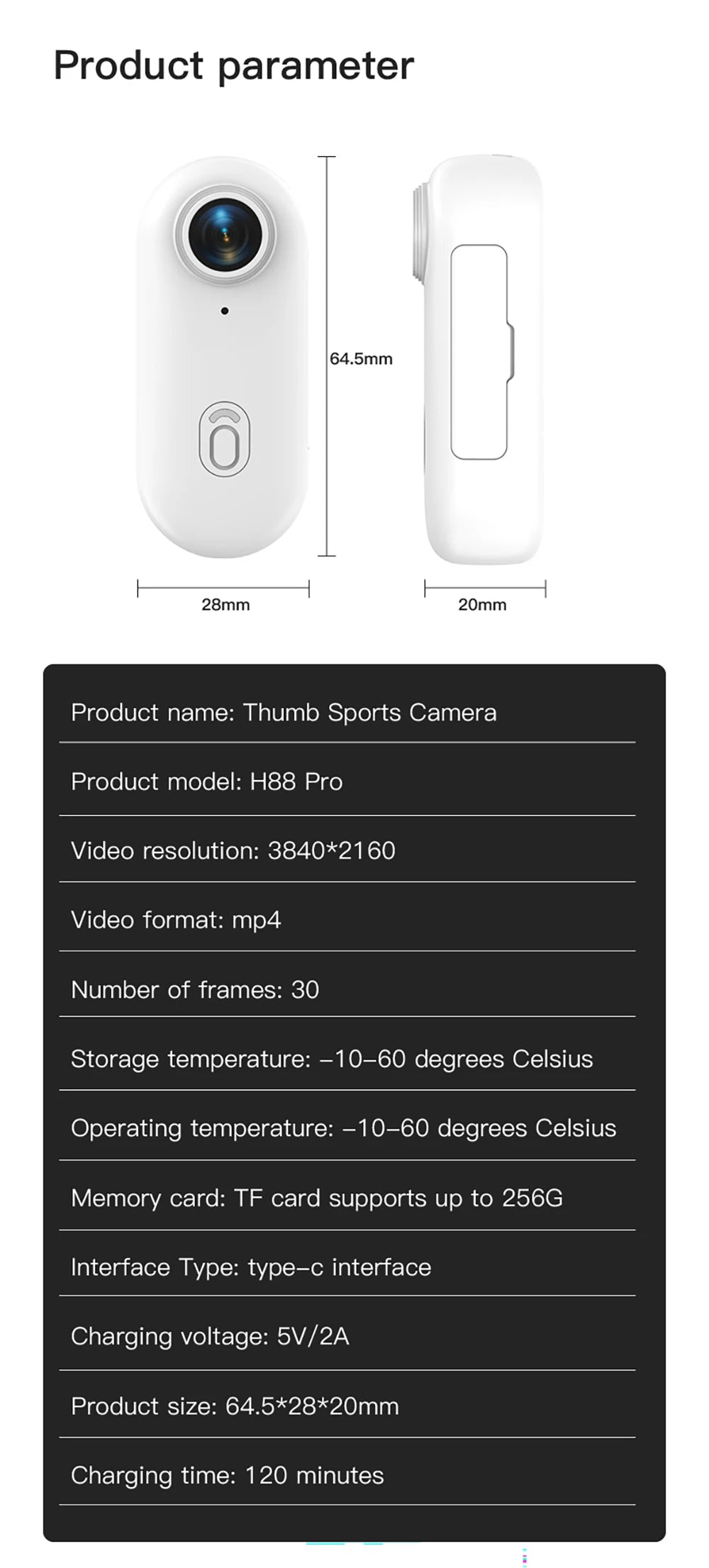 4K WiFi HD POV Magnetic Mini Action Camera Wireless Pocket Video Vlog Cam Helmet Motorcycle Bicycle Sports Holder Mount Recorder