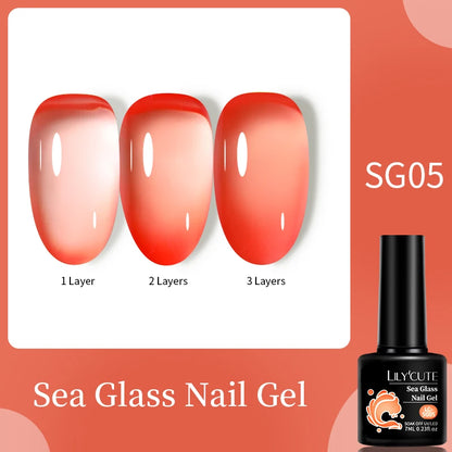 LILYCUTE 7ml White Color Gel Nail Polish Semi Permanent UV Gel Polish Gorgeous Full Coverage Soak Off UV LED Nail Gel Varnishes