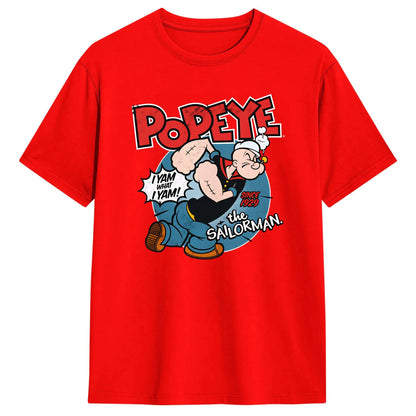 Popeyed The Sailorman I Yam What I Yam T Shirt Summer  Streetwear T-Shirts Cotton Trending Tshirt For Men's Casual Tees