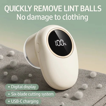 Electric Clothing Shaver Portable Garment Fabric Professional Lint Remover USB Charging Suitable for Sweaters Pants Cushions