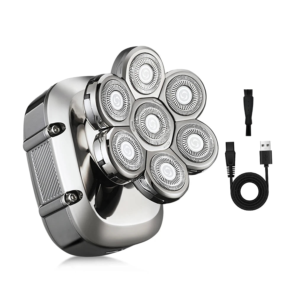 USB charging, five speed electric bald shaver, men's multifunctional trimmer