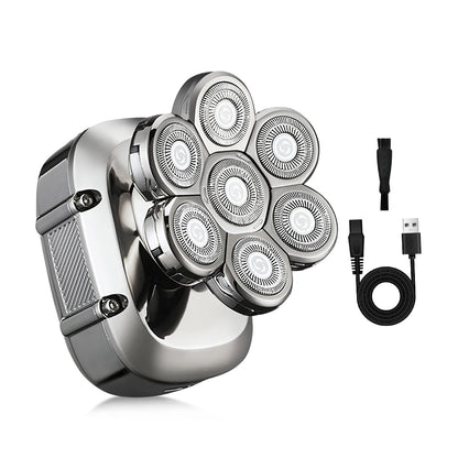 USB charging, five speed electric bald shaver, men's multifunctional trimmer