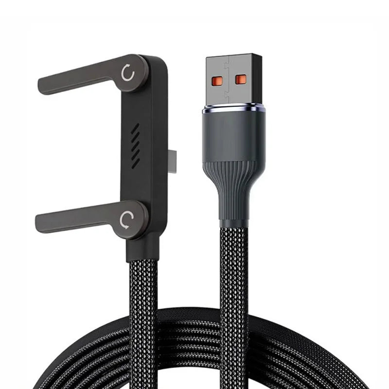 1/3PCS 240W PD Fast Charging Type C to Type C Cable USB C to Type C Cable Foldable Stand Phone Holder For iPhone 15 HUAWEI Xiaom