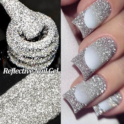 LILYCUTE Nude Crystal Rubber Base Gel Nail Polish Natural Color Semi Permanent UV Gel Soak Off Self Leveling Nail Gel Varnishes