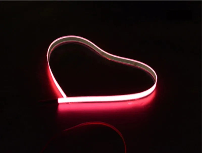 1M*1cm EL  LED Strip Light for DIY Flexible Neon Lights Glow Rope Party Decoration Tape Lamp USB 12V Battery Backlight Panel