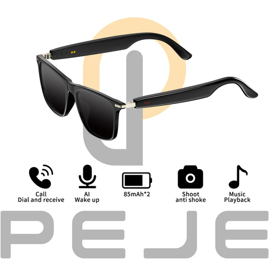 PEJE Smart photochromic glasses, Smart audio glasses, Smart Glasses Come Equipped with  bluetooth Calling, And Music Playback