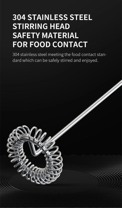 Wireless Electric Milk Frother Whisk Egg Beater USB Rechargeable Handheld Coffee Blender Milk Shaker Mixer Foamer Food Blender