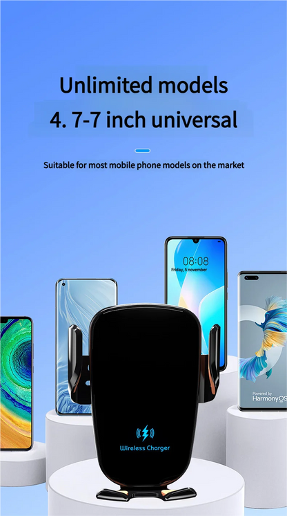 Smart Induction Car Phone Holder 15W Fast Charging Suitable For Dashboard Windshield Air Outlet Universal Automotive Supplies