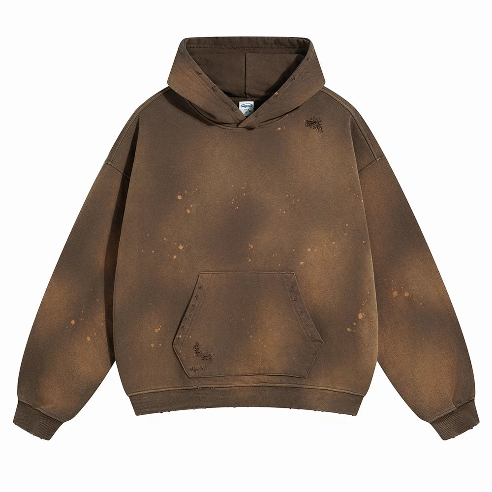 VIPReAlr2025 Winter Hoodie Retro Harajuku Fashion Washed Cotton 380GSM Pullover Sweatshirt Y2K RE Alr