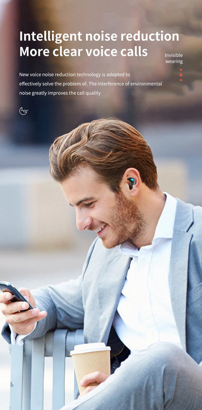New X55 Bluetooth Wireless Headphones Earbuds Ear Hooks Bluetooth Earphones Bass Noise Reduction Earbuds HiFi Stereo Headsets