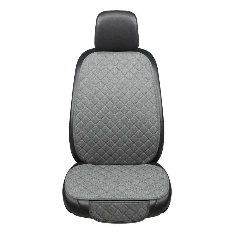 Universal Car Seat Cover Protector Linen Front Rear Back Flax Summer Cushion Pad Mat Sedan Suv Pick-up Car Interior Accessories