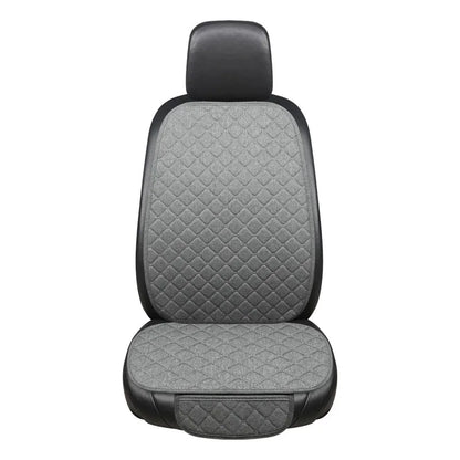 Universal Car Seat Cover Protector Linen Front Rear Back Flax Summer Cushion Pad Mat Sedan Suv Pick-up Car Interior Accessories