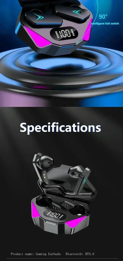 TWS Earphones 5.3 Bluetooth Wireless Gamer Headphones 65ms Low Latency Earbuds Fone Headset Gamer With phones