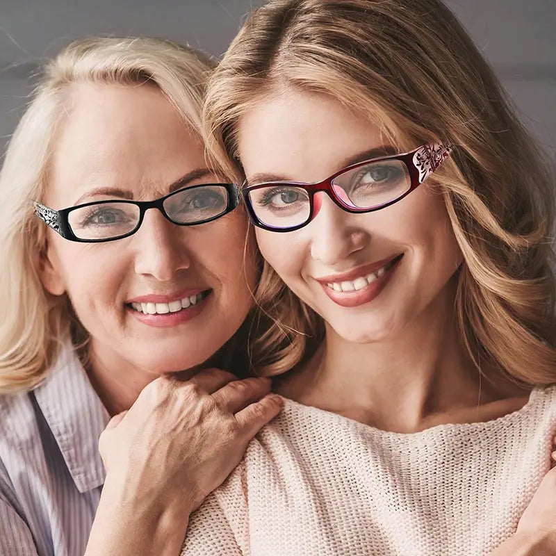 5Pcs Reading Glasses Women Blue Light Blocking Designer Computer Square Reader Spring Hinge Eyewear Lens Fashion Glasses