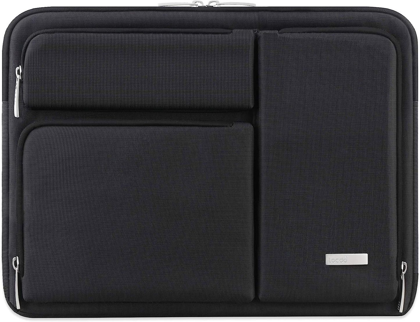Lacdo 360° Protective Laptop Sleeve Case for 14 Inch HP Chromebook 14 / X360 14A / HP Stream 14, Acer Swift / Chromebook 314, 14" Ideapad Chromebook S330 ASUS Dell Portable Laptop Computer Bag, Black