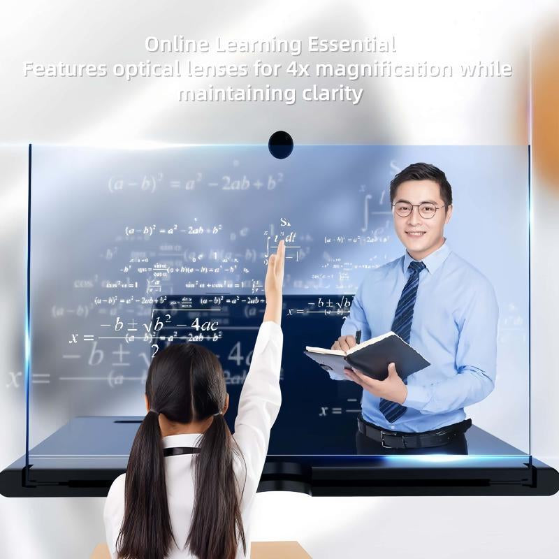 Mobile Phone Magnifier - Ultra-Hd Screen Magnifier for Easy TV Eye Protection Viewing Dual Orientation for Landscapes and Portrait Use Full-Screen Mobile Phone Magnification