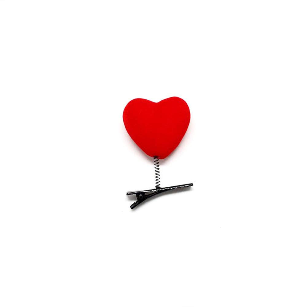 Binaryabc Valentines Day Red Heart Hair Clips Hairpins Head Bopper,Valentines Day Supplies,10Pcs
