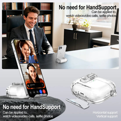 Bracket Airpods Pro3 Earphone Case Soft TPU Compatible with Apple Airpods 4Th Generation Protective Cover Transparent