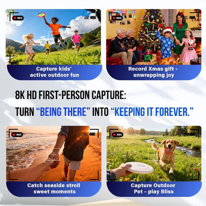 HUGUR AI Smart Camera Glasses with 8MP Lens & Photochromic Lenses Touch Control for Hands-Free Outdoor Travel Photography 160 Language Real-Time Translation Bluetooth Wearable Video Recorder UV Protection Multifunctional