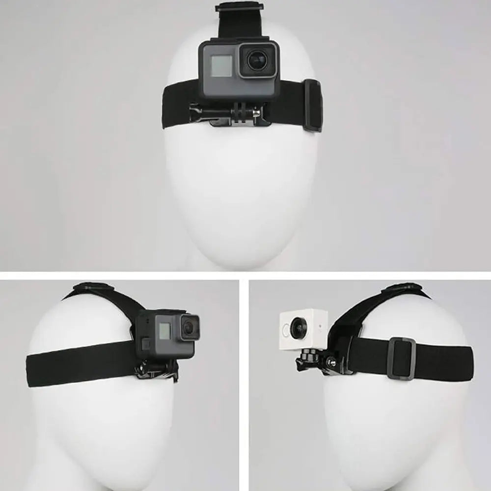 SJCAM 2Pcs Action Camera Accessories Set - Head Strap Mount + Chest Mount Harness, for SJCAM C110Plus/C100Plus/C300/C400/Sj20 SJ4K /Gopro Hero 13 12 11 10 9 8 7 6 5 4/AKASO Ek7000/V50/Brave 7/DJI Action Camera