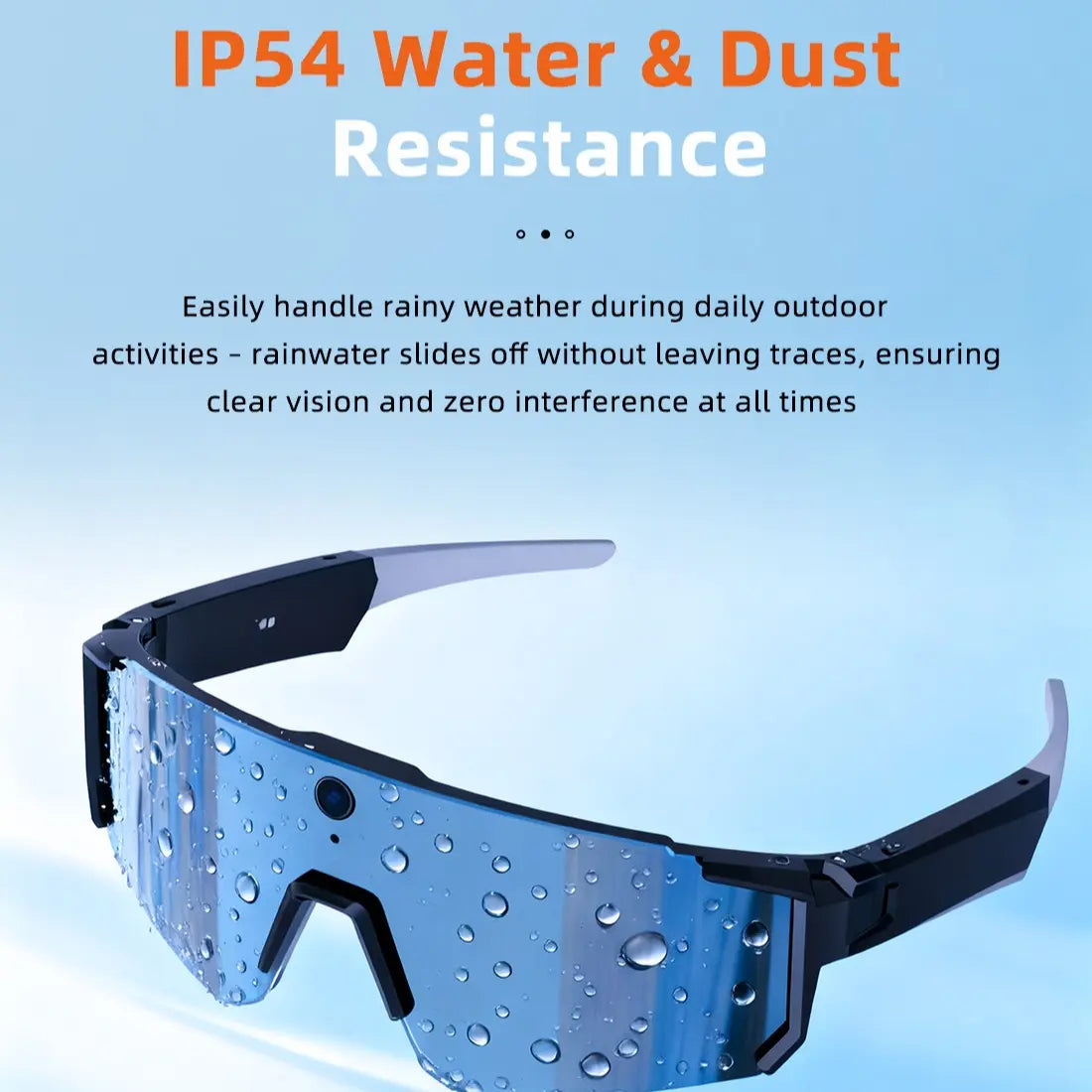 2026 Smart Sports Camera Glasses 32MP HD Bluetooth AI Voice Recognition 160 Languages Polarized UV Protection for Running Cycling Hiking Travel IP54 Resistant