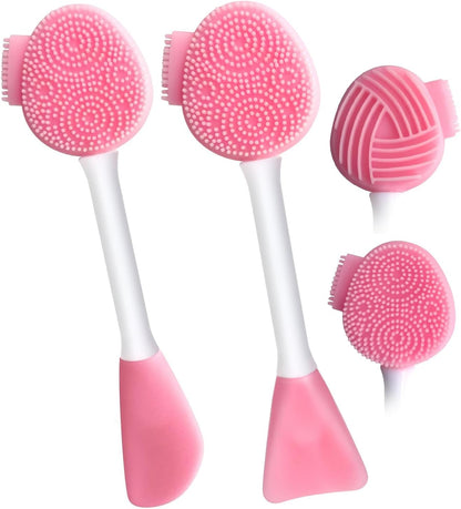MUIIGOOD Silicone Face Scrubber Face Mask Brush Exfoliating Lip Cleansing Facial Cleansing/Wash Brush Exfoliator Blackhead Skin Care Tool Makeup Removes Dead & Dry Skin for Women Grils Men