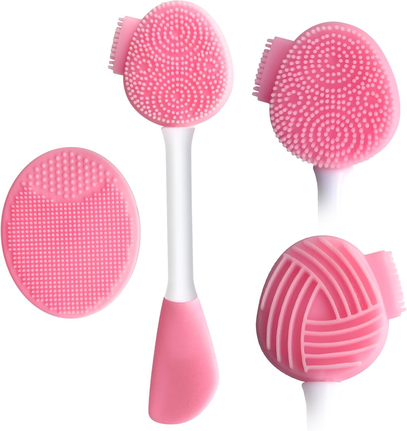 MUIIGOOD Silicone Face Scrubber Face Mask Brush Exfoliating Lip Cleansing Facial Cleansing/Wash Brush Exfoliator Blackhead Skin Care Tool Makeup Removes Dead & Dry Skin for Women Grils Men