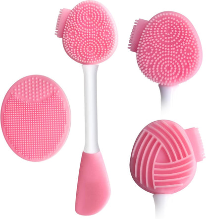 MUIIGOOD Silicone Face Scrubber Face Mask Brush Exfoliating Lip Cleansing Facial Cleansing/Wash Brush Exfoliator Blackhead Skin Care Tool Makeup Removes Dead & Dry Skin for Women Grils Men