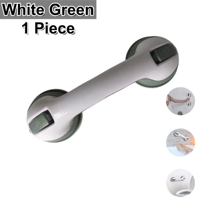 Dual Locking Suction Cup Anti-Slip Shower Safety Handle Toilet Grab Bar for Bathroom Support Elderly Balance Assist Handles